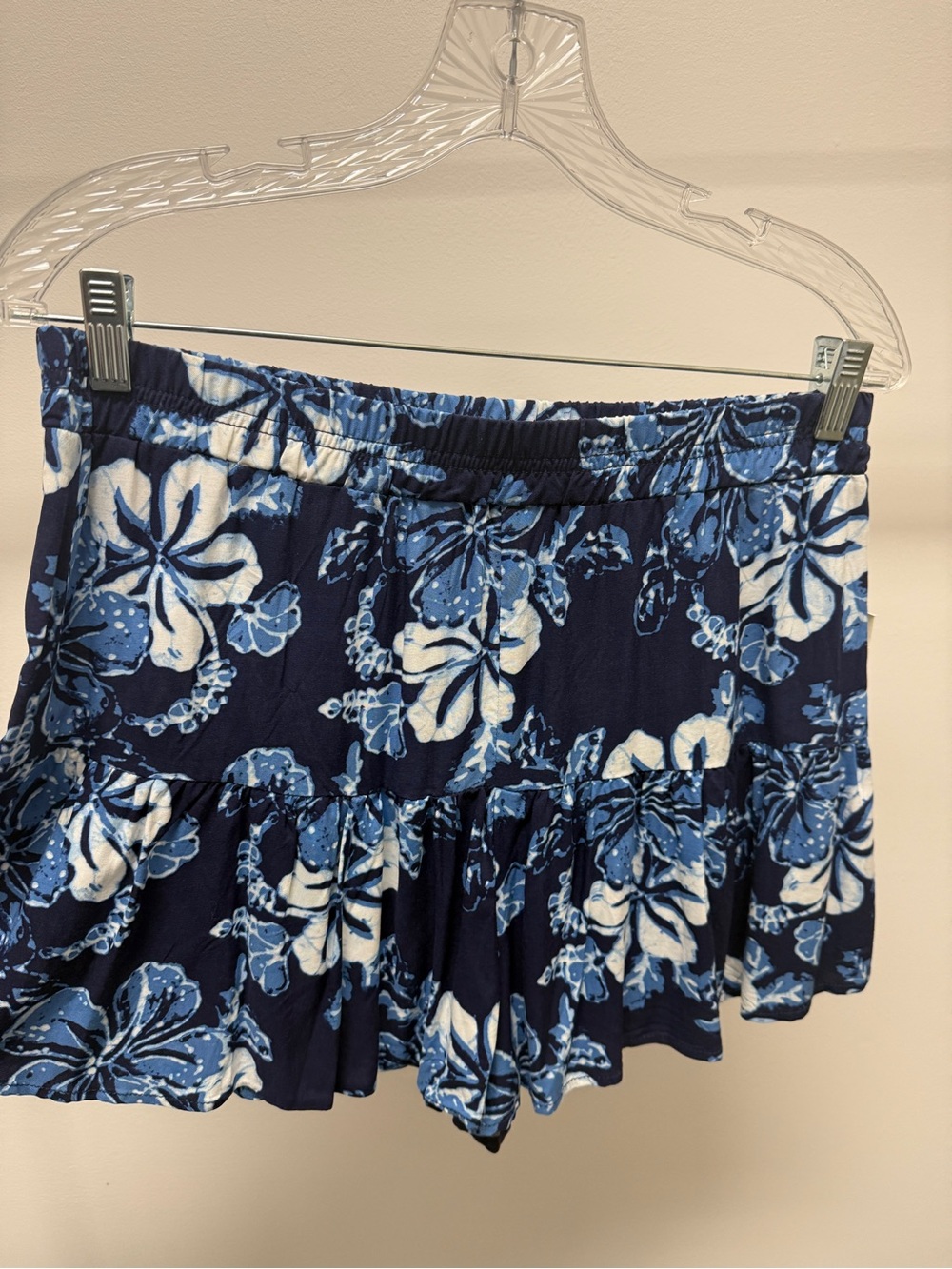 Aeropostale Navy Blue Floral Ruffle Skort - Picture 3 of 4